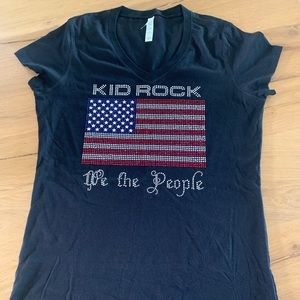 Kid Rock - We the People black v-neck t-shirt. Bella + Canvas brand 100% cotton